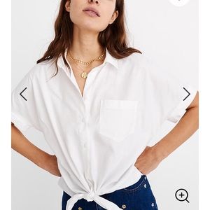 Madewell Front-Tie Shirt